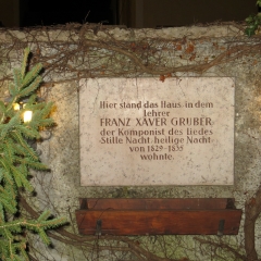 Gedenktafel an Franz Xaver Gruber in Berndorf