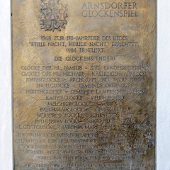 Gedenktafel Glockenspiel Arnsdorf